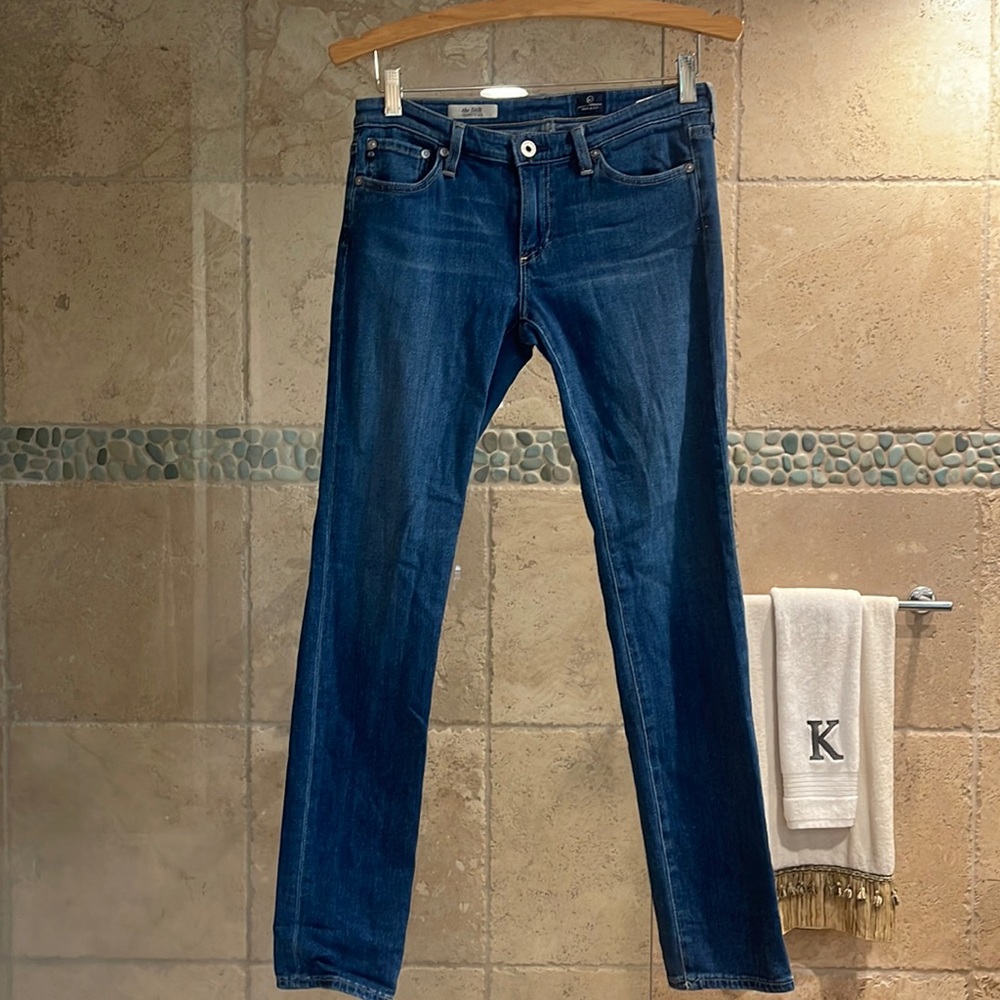 Authentic AG jeans made in USA purchased as inspiration diet jeans. Worn once.